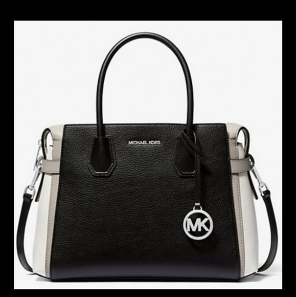Michael Kors NWT Mercer Medium Color-Block Belted Satchel - Picture 4 of 4
